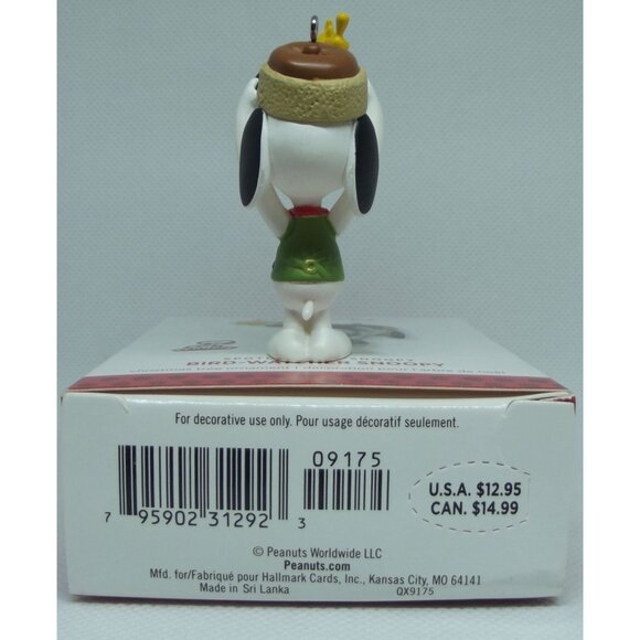 Hallmark Ornament 2013 Peanuts Bird-Watcher Snoopy 16th binoculars Woodstock - Picture 10 of 11